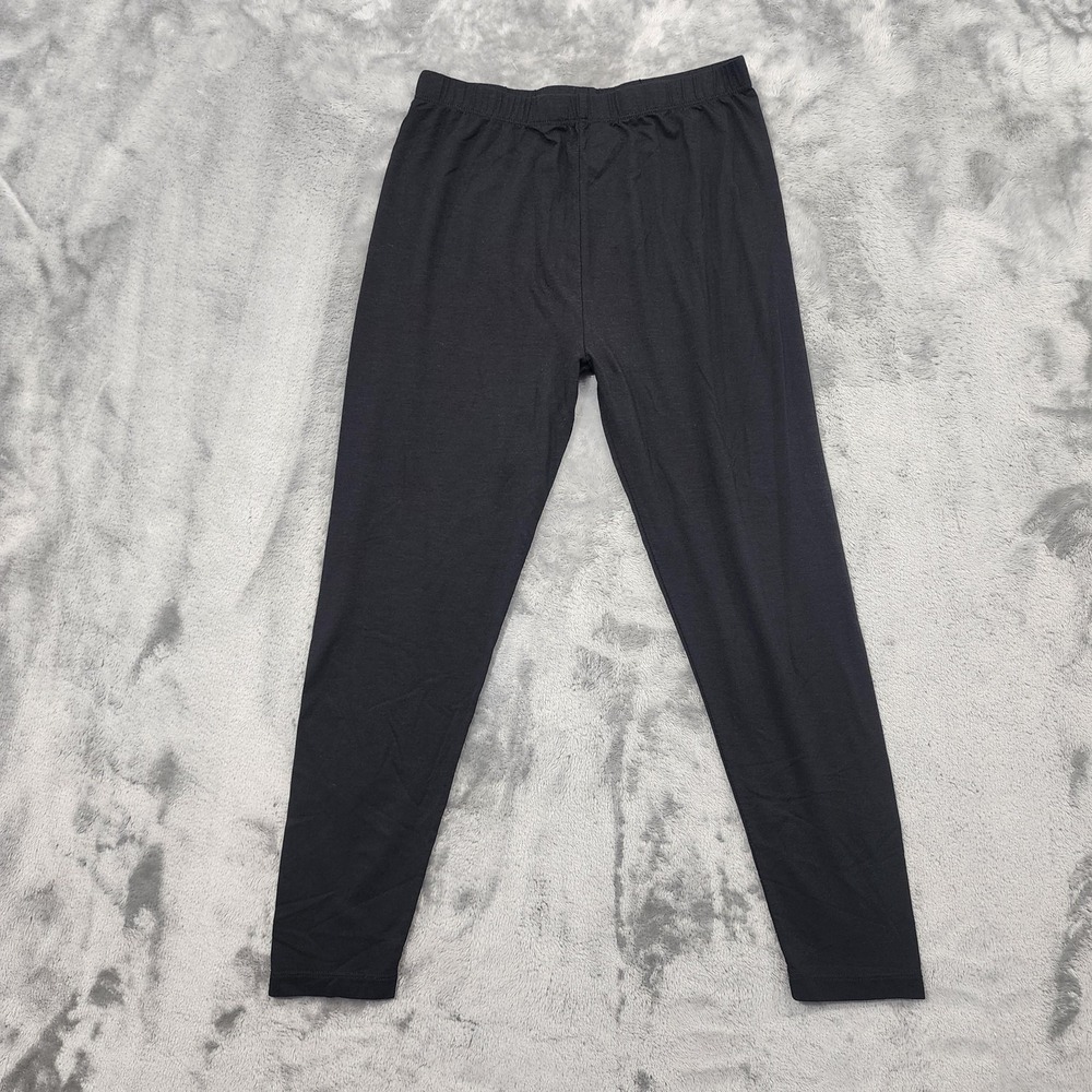 32 Degrees Heat Leggings Womens Large Black Thermal Stretch Soft Ankle Layering